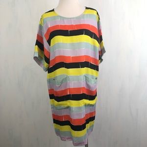 Anthro Dusen Dusen Multicolored Brick Shift S 0048